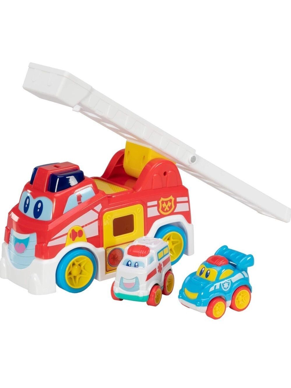 Fire Rescue Team Ladder Launch Fire Truck Lights and Sounds Emergency Vehicles
